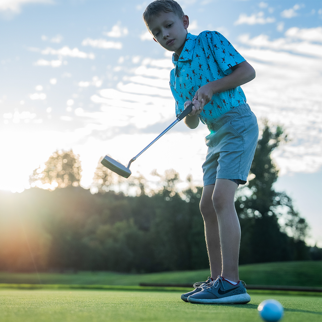 Dapper Dab Boys Golf Polo – SPF 50, Stretch, Anti-Odor | Golf Bandit